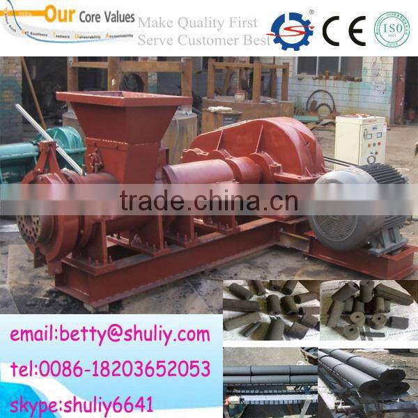 coal dust charcoal briquette extruder machine
