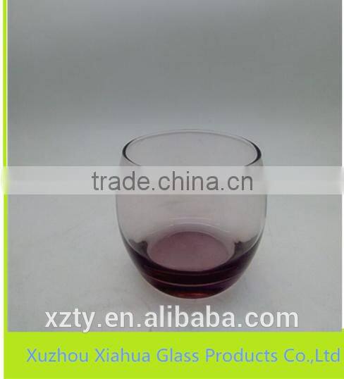 330ml glass red rose wine goblet without handle