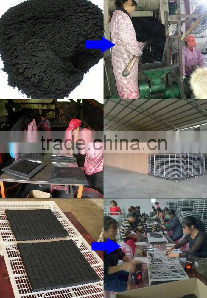 2017 cube 2.5*2.5*2.5cm coconut shell charcoal making machine