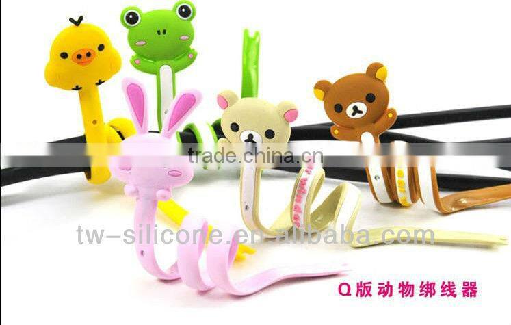 plastic cute earphone cable winder