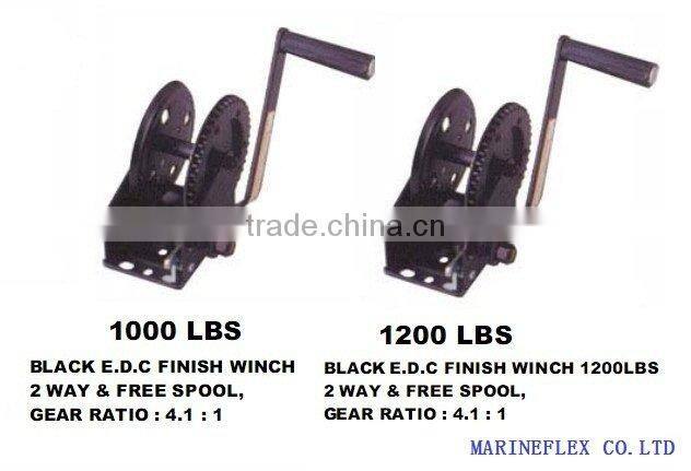 Black E.D.C Hand Winch
