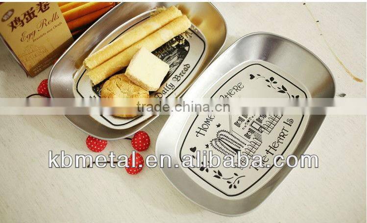 decorative metal fruit plates for gift