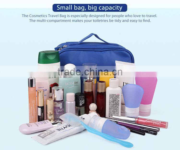 2017 new design roll up cosmetic case hanging cosmetic bag