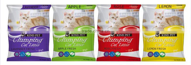 Factory Supply Strong Clumping Cat Sand Bentonite Cat Litter
