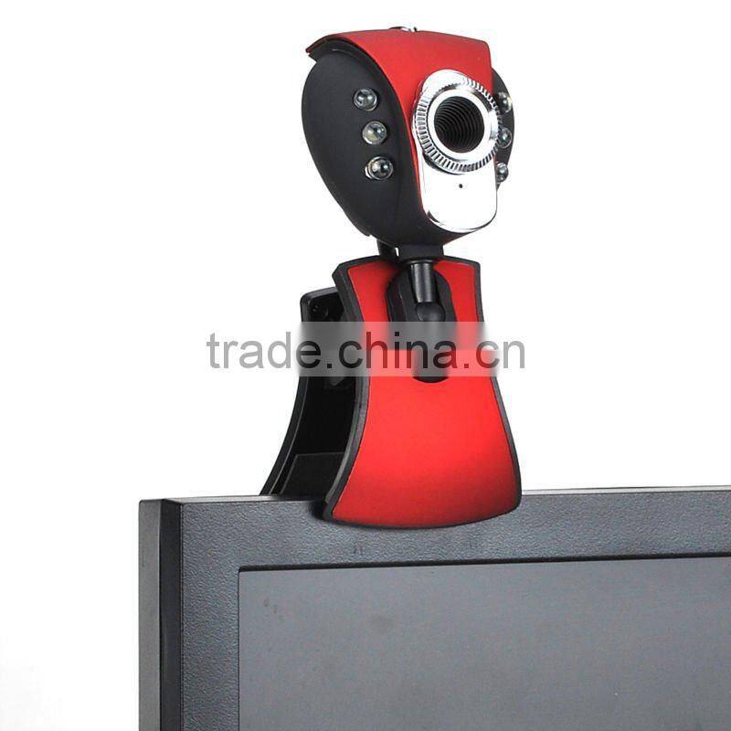 USB 50.0M 6 LED Webcam Camera Web Cam With Mic for Desktop PC Laptop
