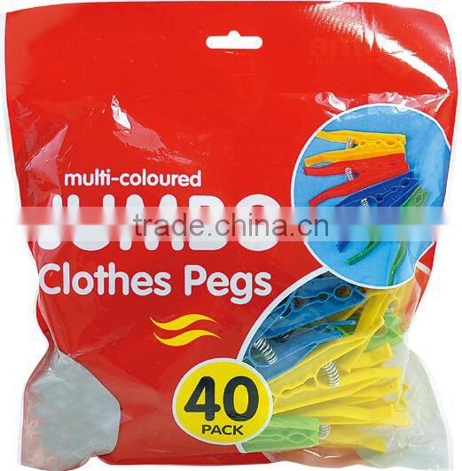 40pcs jumbo plastic clamp
