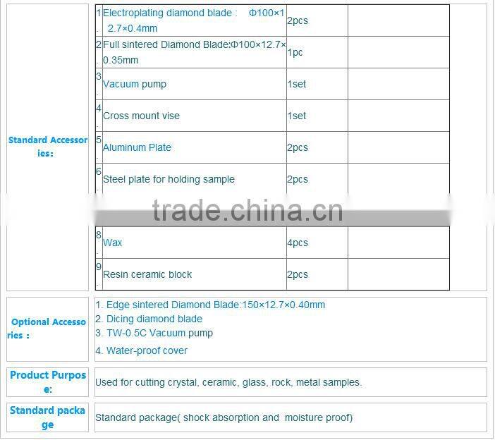 laboratory equipment SYJ-400 CNC Cutting/Dicing Saw