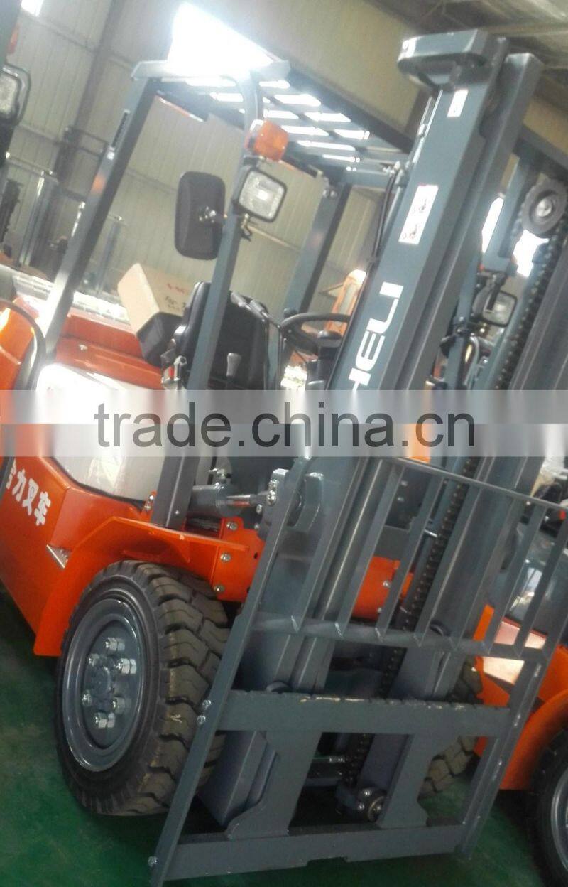 Top1 Forklift Brand HELI CPCD35 3.5ton 4 wheel counterbalance diesel forklift truck