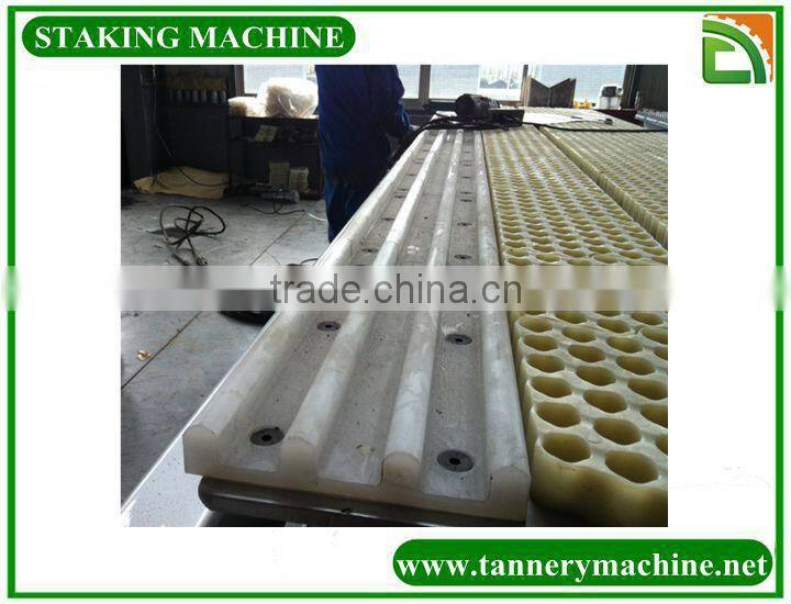 sheep goat skin machine dry leather vibration staking machine