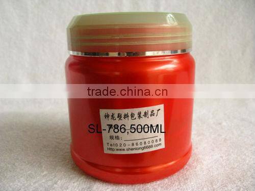 500ml bottle round plastic container