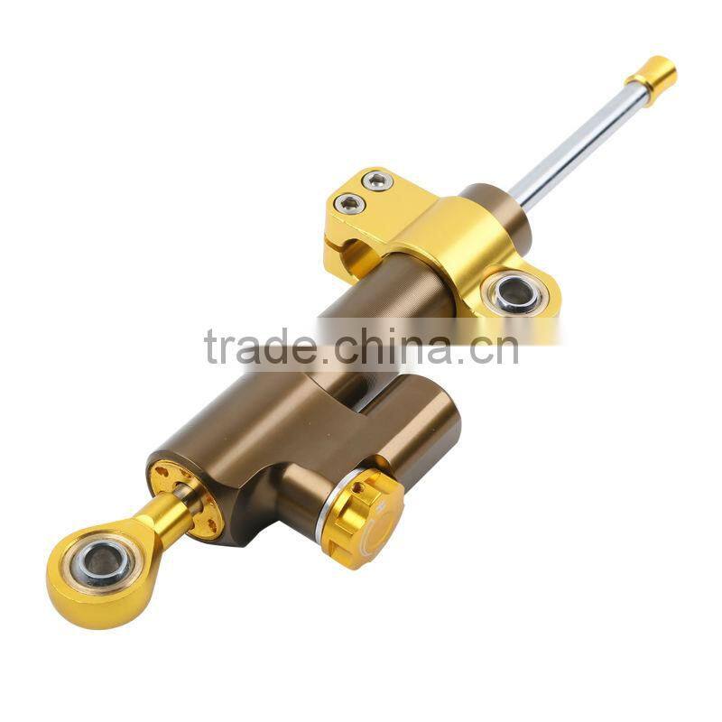 for Universial Motorcycle Adjustable Steering Damper Stabilizer Top Quality Brown