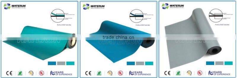 High quanlity ESD table mat, rubber mat,antistatic table mat manufacturer