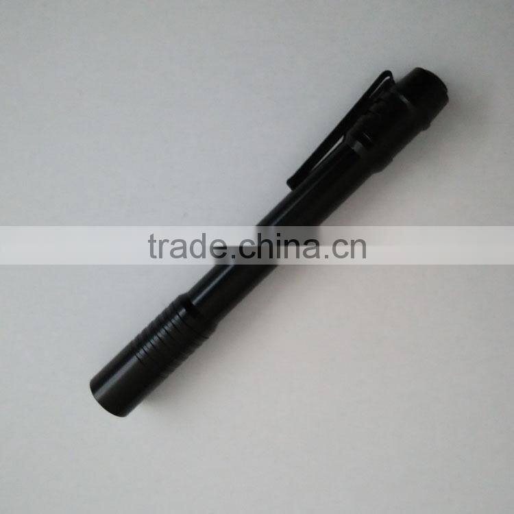 hot selling Aluminium alloy 2xAAA Battery LED flashlight pen style light