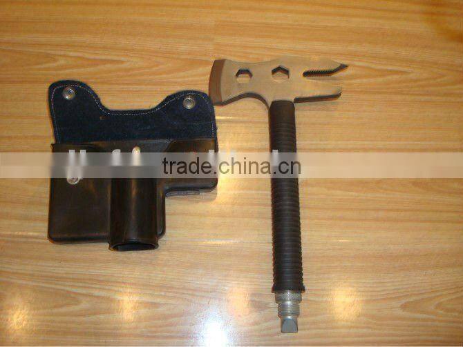 Stainless steel multi-purpos fire axe with handle