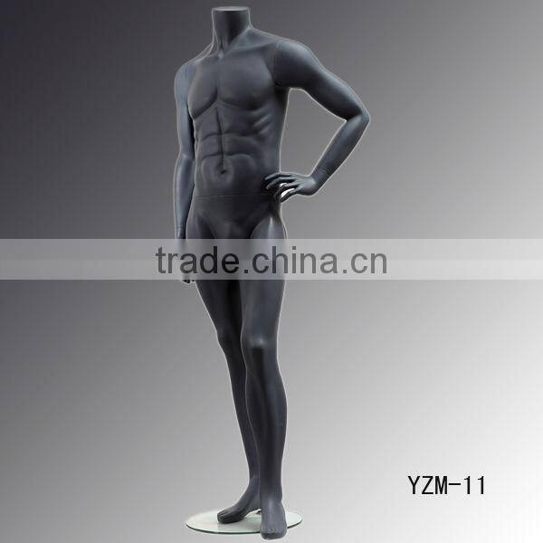 Fiberglass headless fashion male mannequin for window display