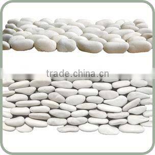 White Round Pebble Stone Tiles White Pebble Tile