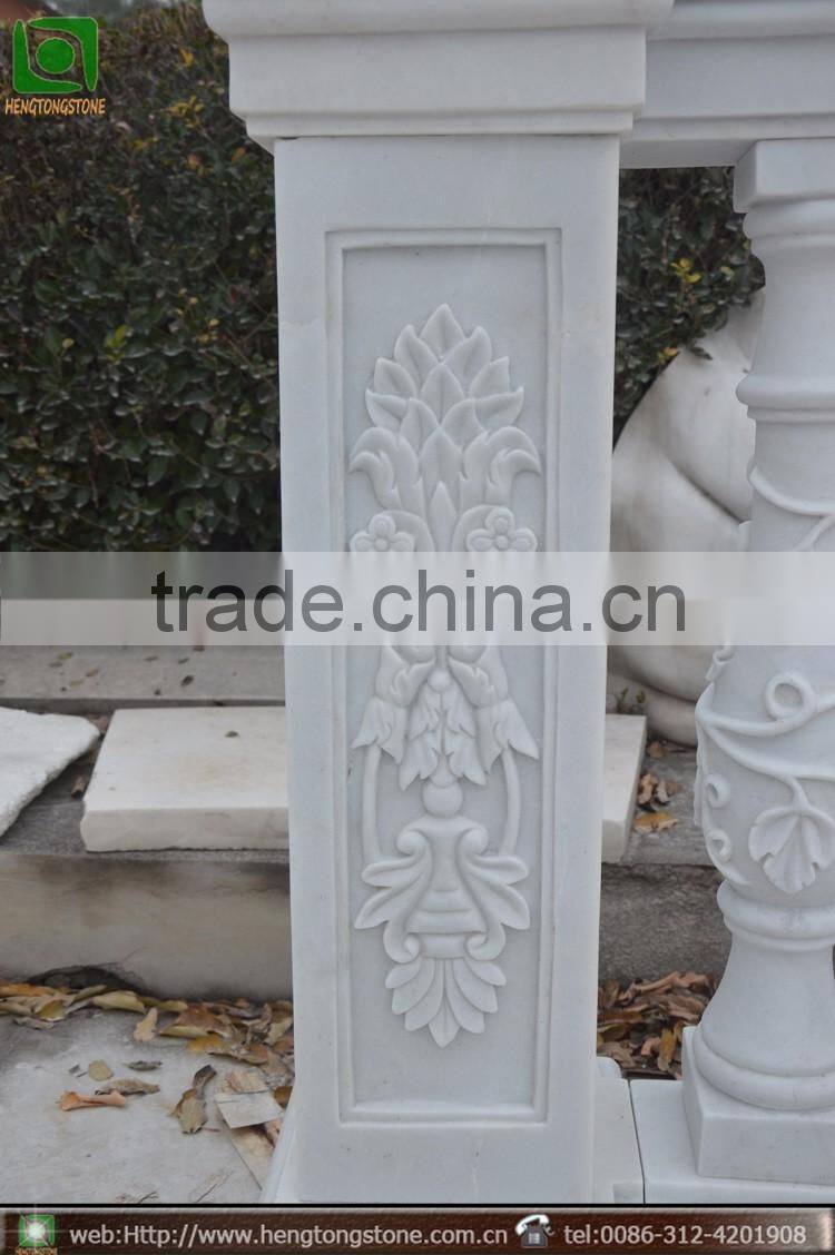 Natural Marble Balcony Column For Garden