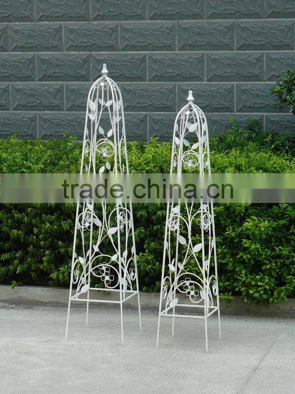 Folding outdoor metal plant garden stick