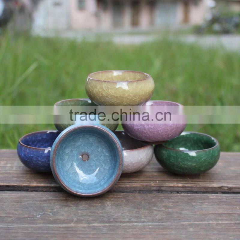 Garden cracked ice succulent plants porcelain flower pot