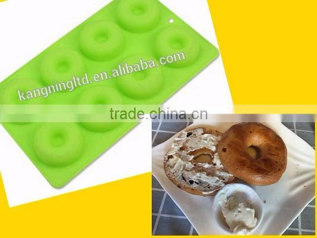Hot Sell Silicone Bagels mold DIY Doughnut mold baking pan