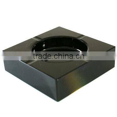 square cigarette ashtray black crystal ashtray