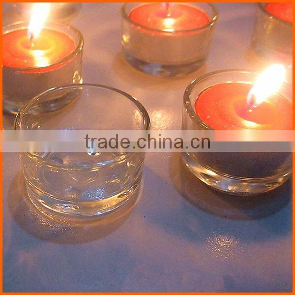 Factory price wholesale clear glass cup for candle