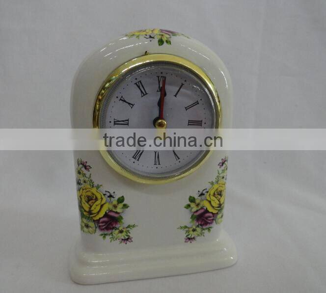 Vintage Table clock/Porcelain Table Clock
