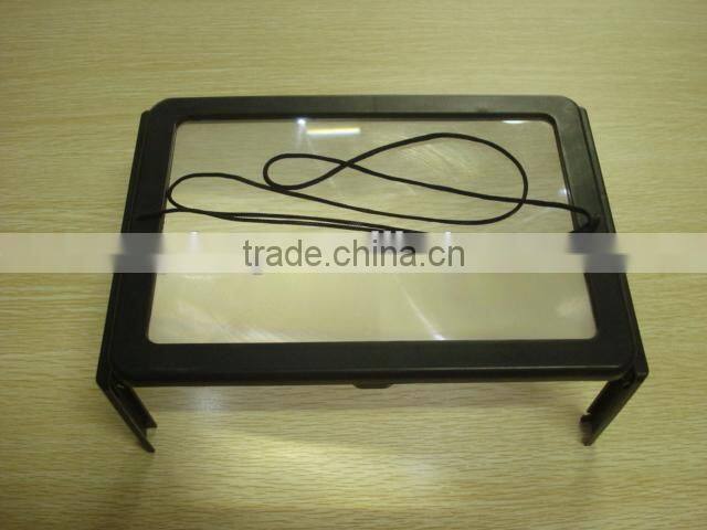 Hands-Free Page Magnifier for Reading with LED Lights/Lighted stand Magnifier/Reading Magnifier With Light