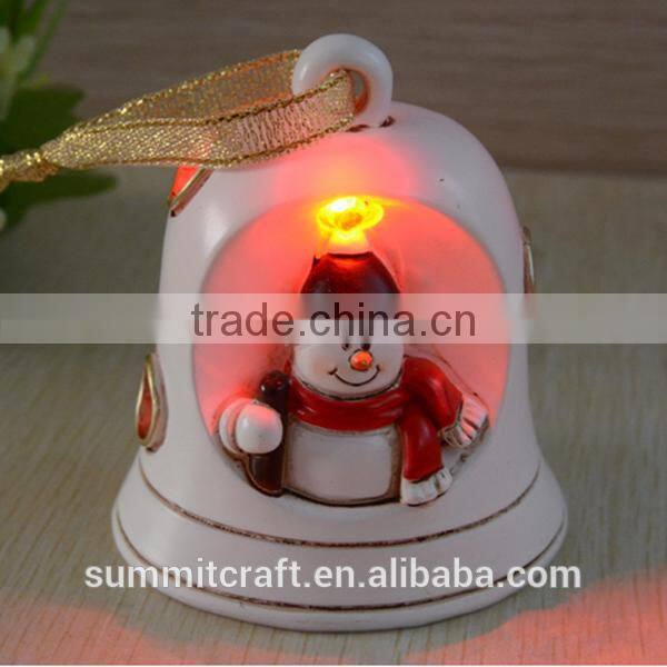 Christmas lamp decoration polyresin electrical christmas ornaments