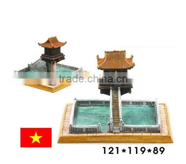 The world famous buildings Vietnam tower miniature building model