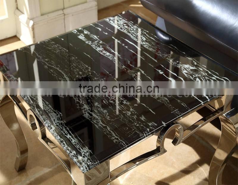 Living Room Square Marble Top Table Stand