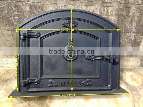 antique indoor cast iron stove door