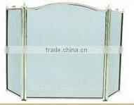 folding hand forged cast iron fireplace screens