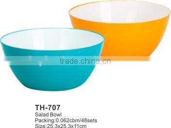 FDA LFGB Food Grade Round Plastic Snack Salad Container,Salad Bowl
