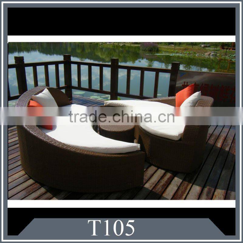PE rattan outdoor furniture or patio wicker garden sofa