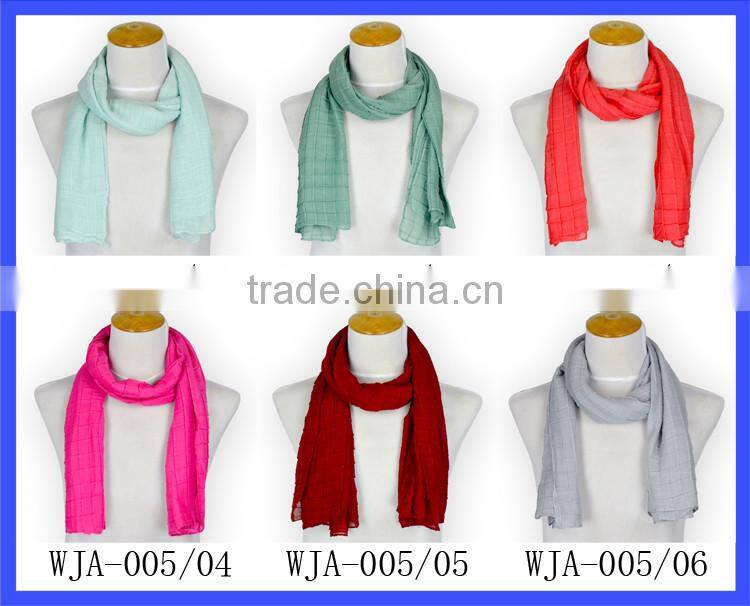wholesale new style pashmina cashmere soft cotton hot pink scarf pashmina