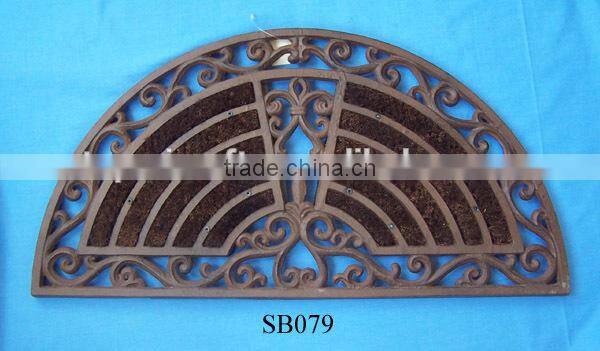 NEWLY cast iron shoe brush metal foot scraper with brush