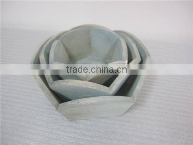 gift wood wooden corner flower pots