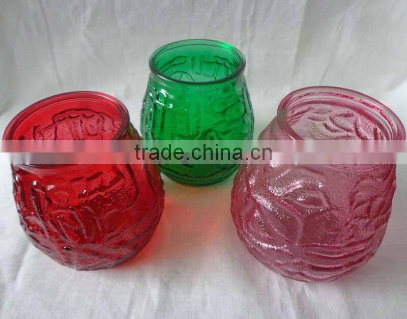 Paint color glass candle holder