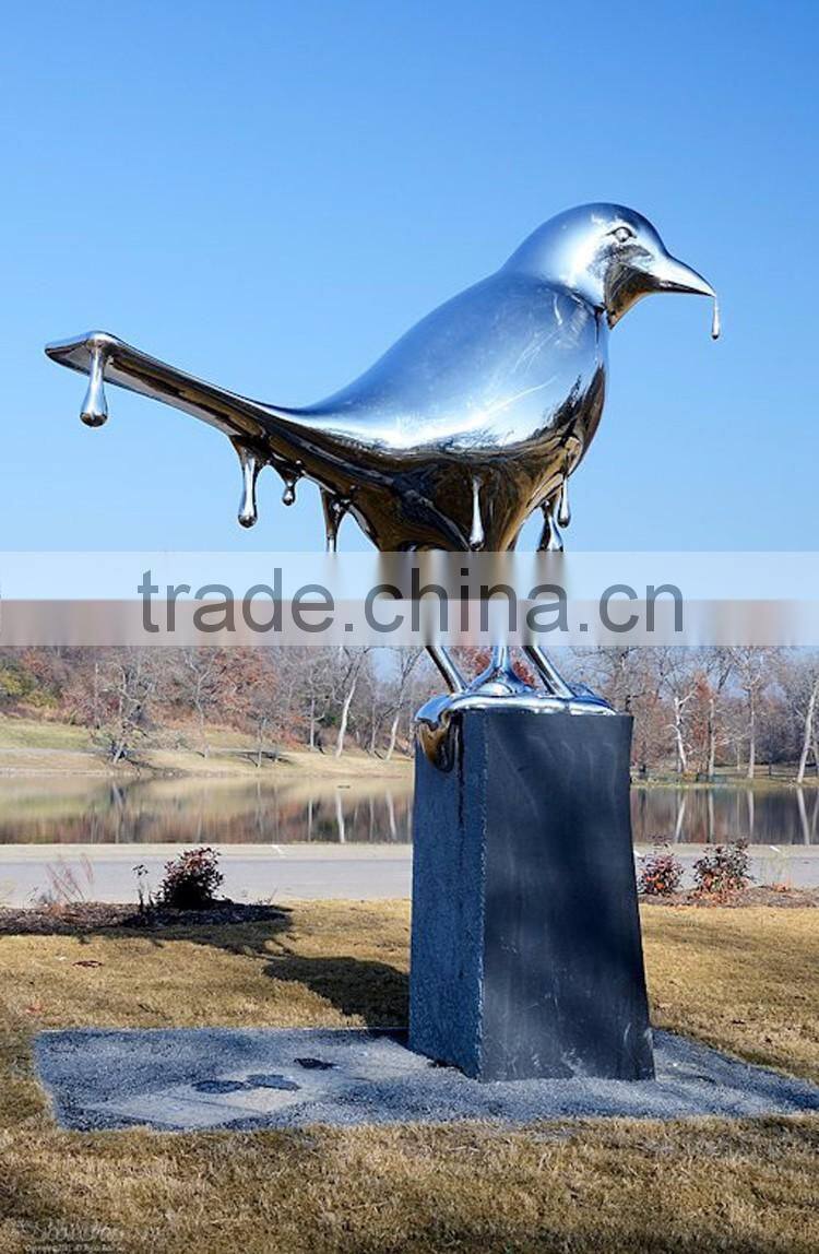 large outdoor garden decoration sculpture metal craft Bird sculpture