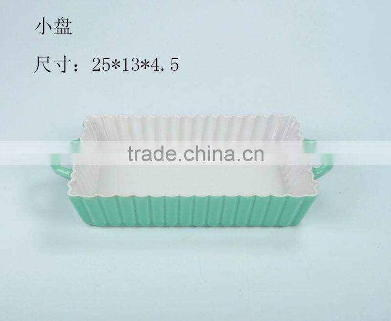 2016 new design hot sale manufacture ceramic bakeware,ceramic baking beansceramic baking tray