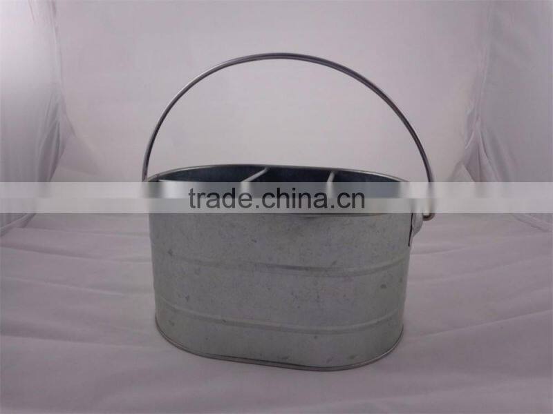 Galvanized Utensil Caddy