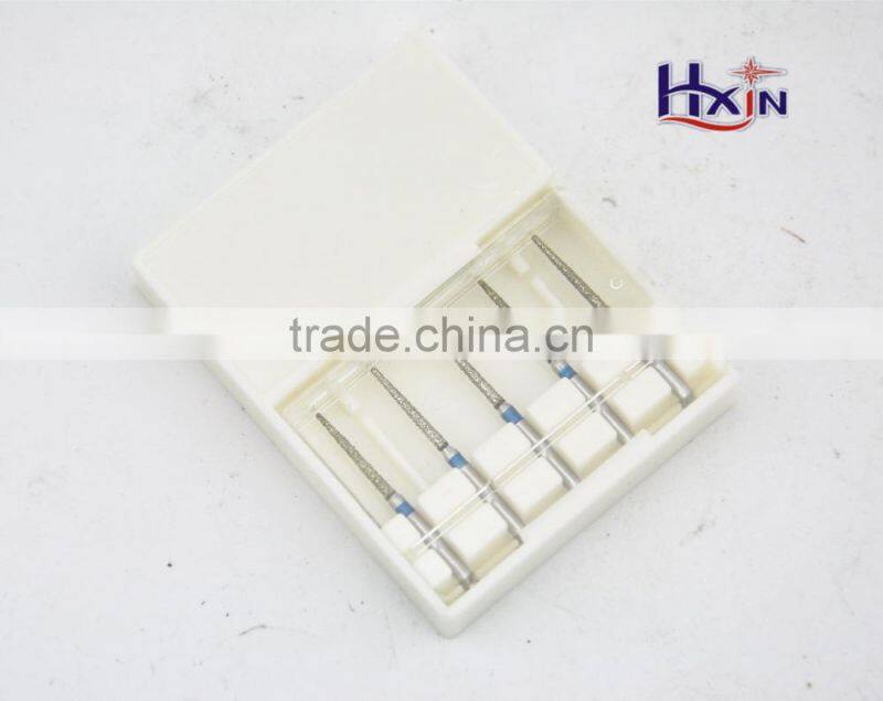Mini stainless steel electroplated diamond bur set for dental/Diamond Dental Bur and files
