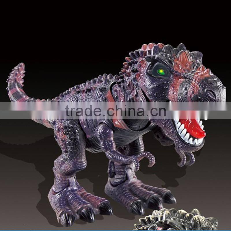 2017 wholesale big battery operated plastic dinosaur toys set
