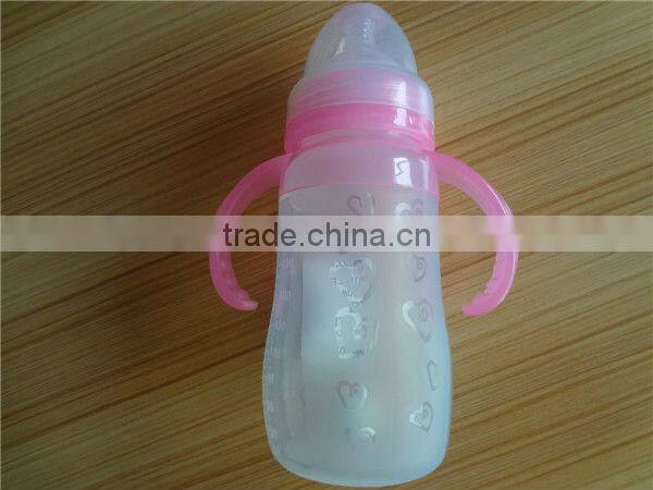 Best selling silicone baby feeding bottle