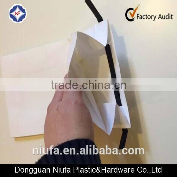 kraft paper bag used self adhesive plastic tin tie