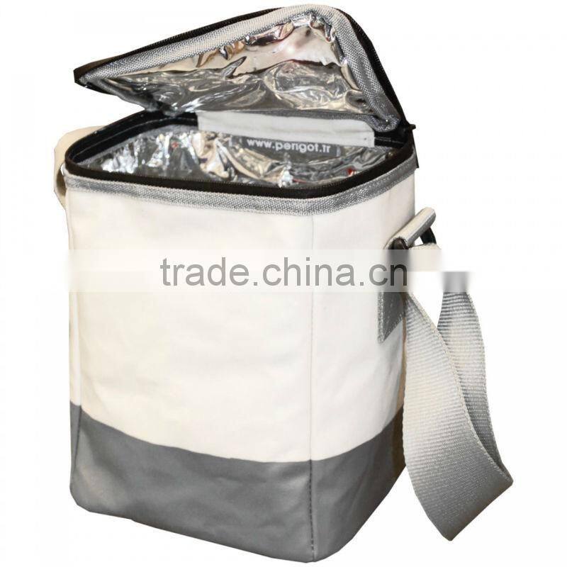 High Quality Canvas Insulated Lunch Bag Picnic Bag
