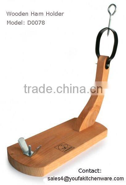 Ham Holder/Ham Stand, Varnish finish, good quality, Model: D0078