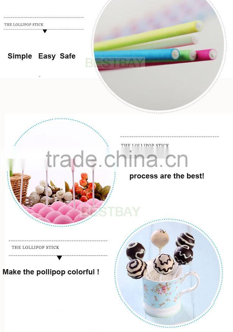Cookies paper stick,food grade clear lolly paper stick ,customized lollipop stick
