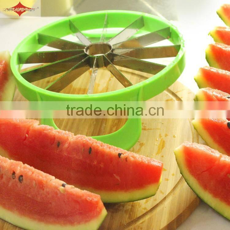 ZY-F1482B wholesale manual round stainless steel watermelon slicer cutter